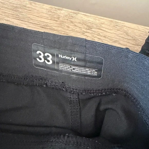 Hurley Phantom Board Shorts Black, Blue and Teal Striped size 33 - Picture 4 of 4